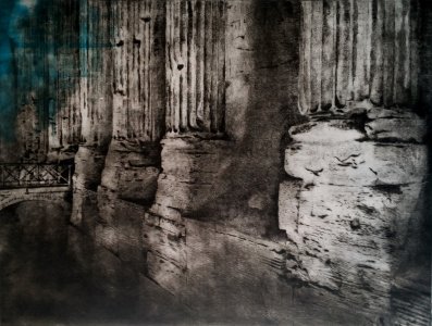 piazza di pietra  tempio di adriano 2019 puntasecca 2